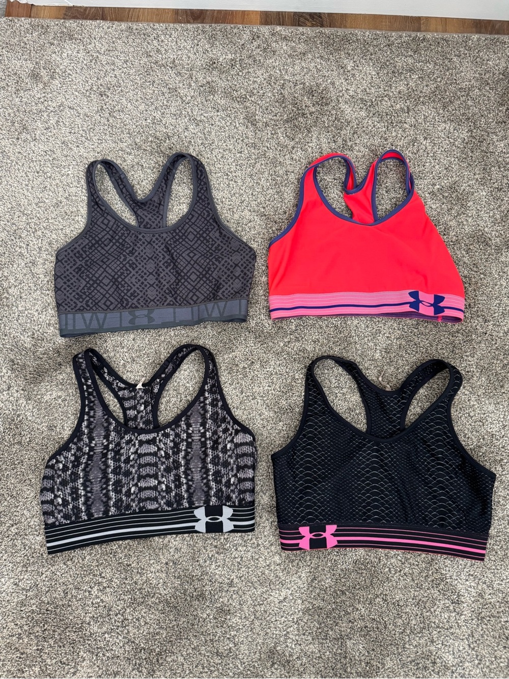 BUNDLE of 4 Under Armour Women’s Sports Bras